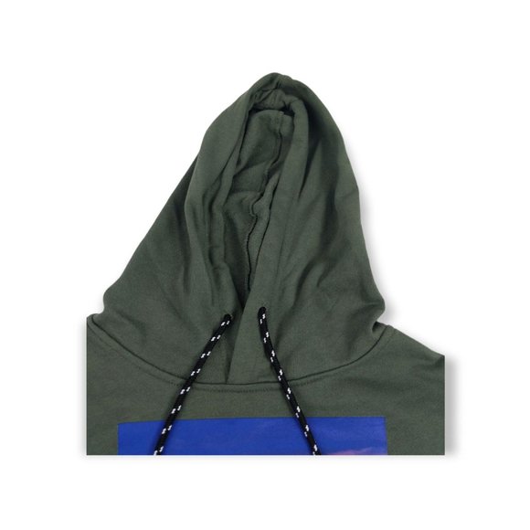 No Boundaries Mens Medium Short Sleeve Green Hoodie New - Picture 8 of 10